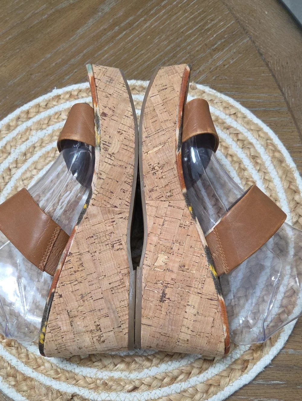Sam Edelman Alissa Leather Platform Wedge Sandals Size 9